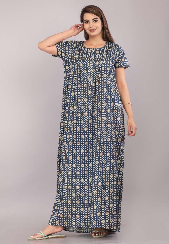 Urali® Jaipuri 100% Cotton NightGown