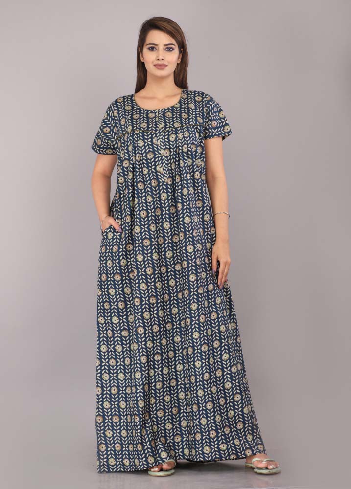 Urali® Jaipuri 100% Cotton NightGown