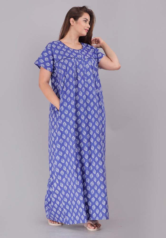 Urali® Jaipuri 100% Cotton NightGown