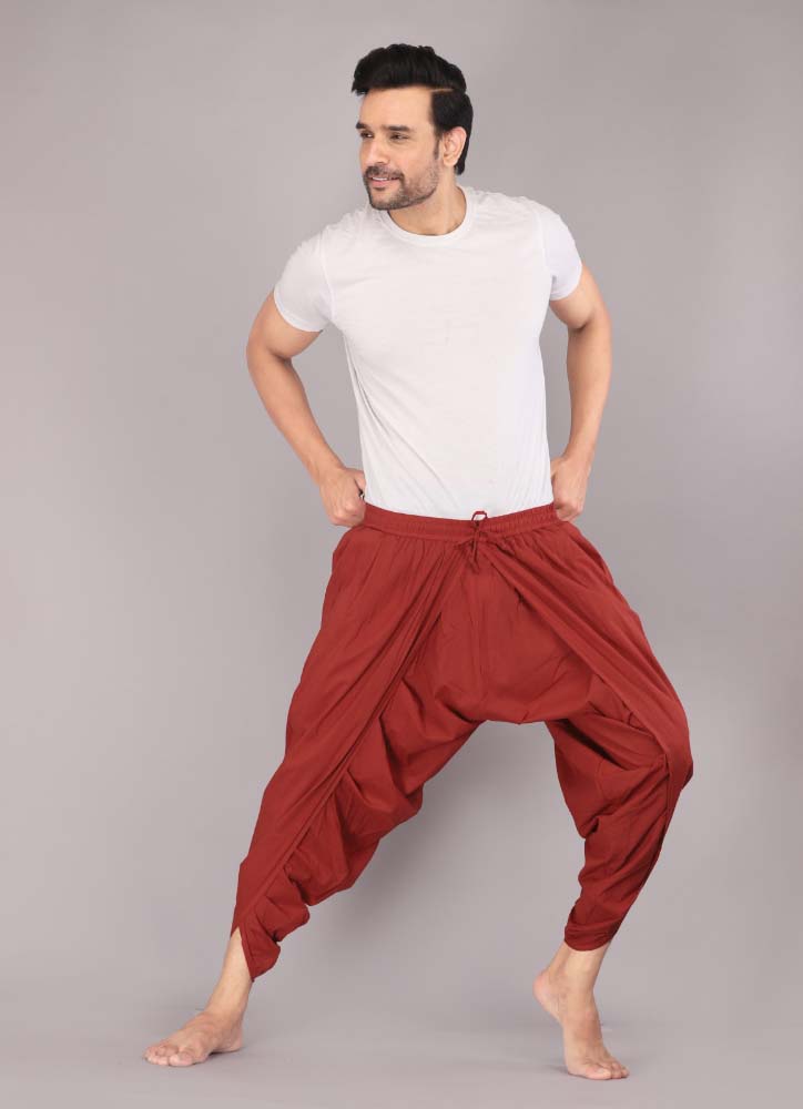 Urali® Men's 100% Cotton Dhoti Pants