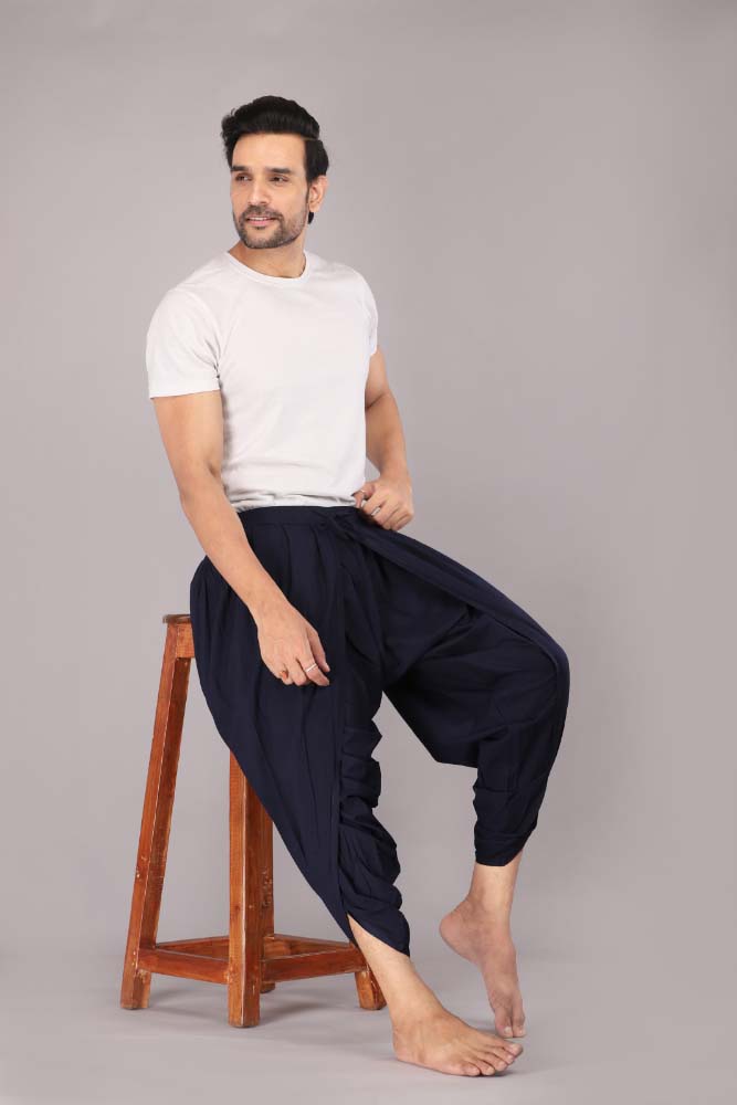 Urali® Men's 100% Cotton Dhoti Pants