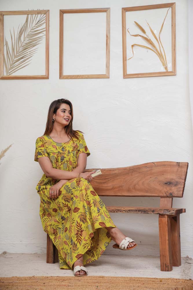 Urali® Jaipuri 100% Cotton NightGown