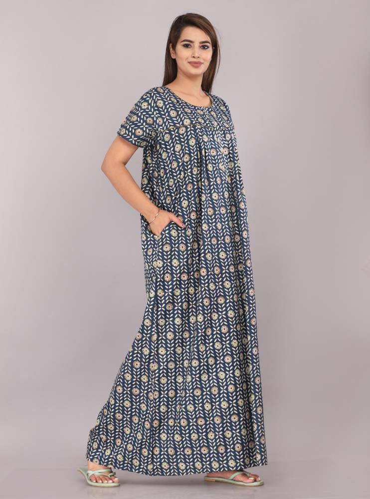 Urali® Jaipuri 100% Cotton NightGown