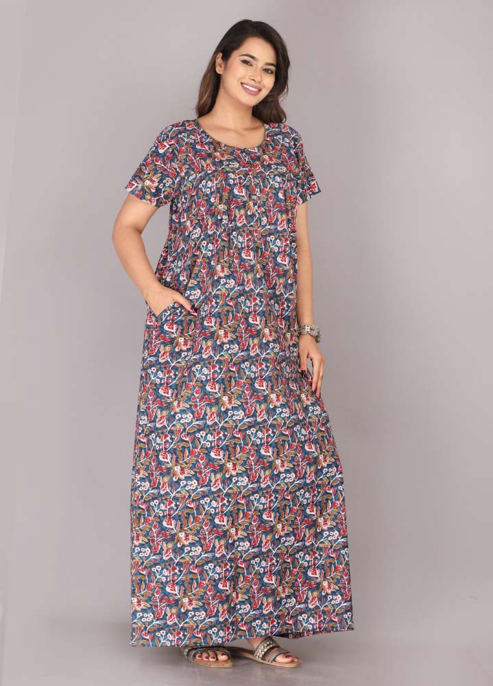 Urali® Jaipuri 100% Cotton NightGown