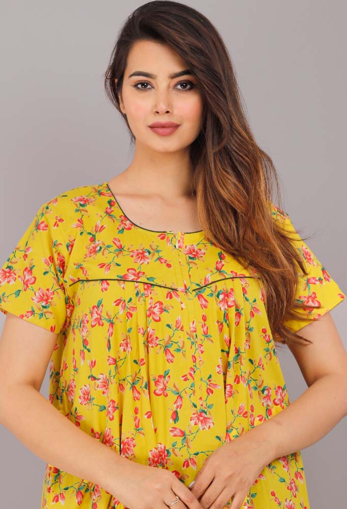 Urali® Jaipuri 100% Cotton NightGown