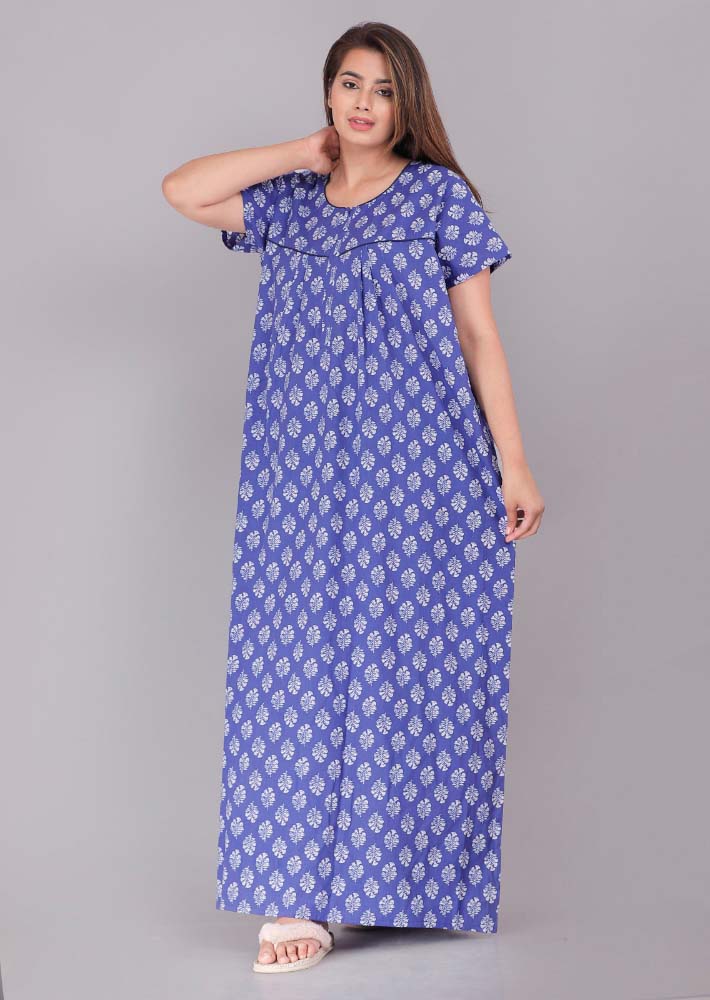 Urali® Jaipuri 100% Cotton NightGown