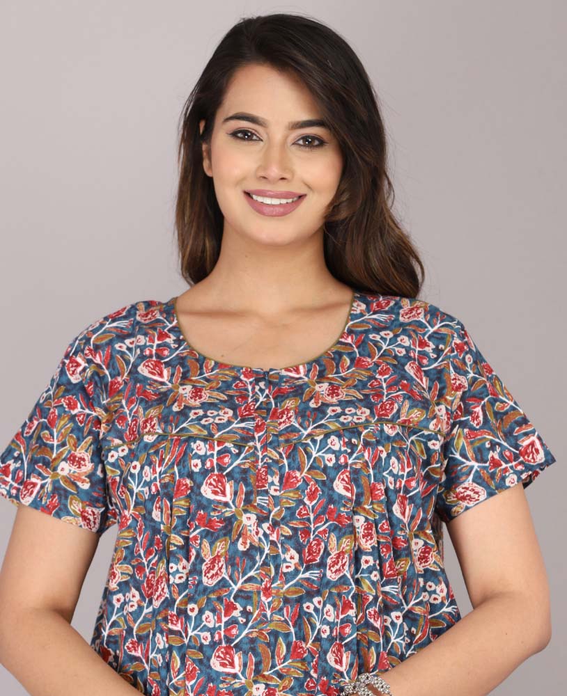 Urali® Jaipuri 100% Cotton NightGown