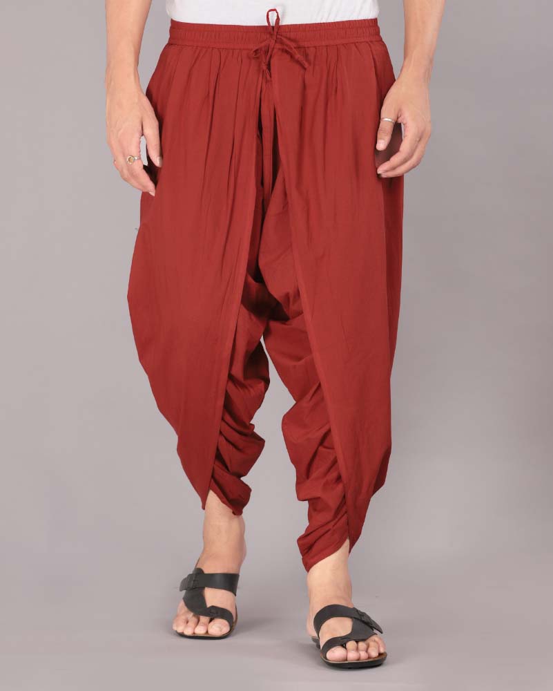 Urali® Men's 100% Cotton Dhoti Pants