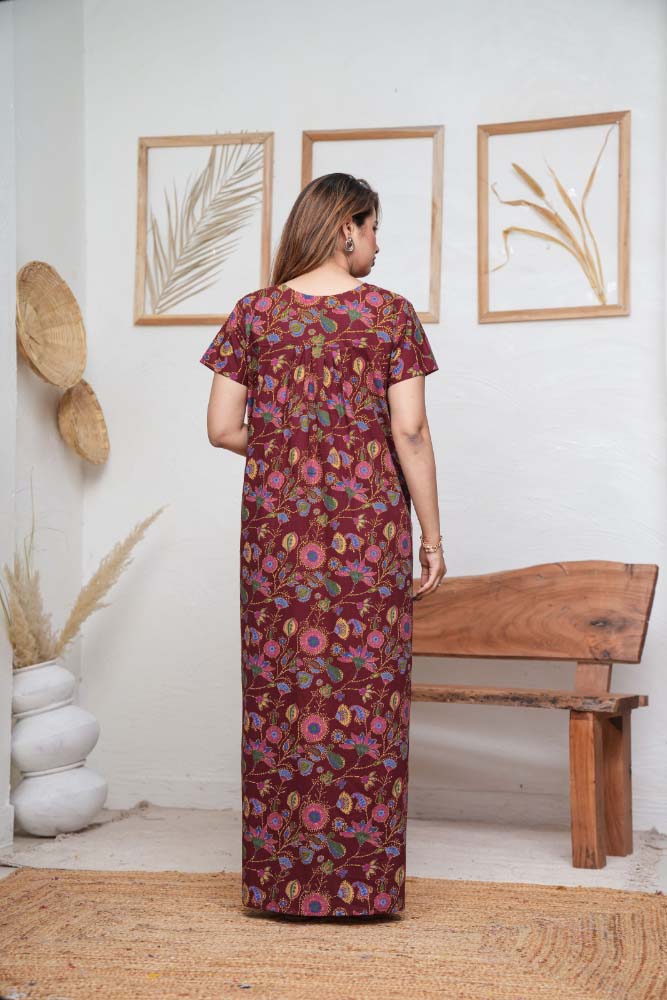 Urali® Jaipuri 100% Cotton NightGown