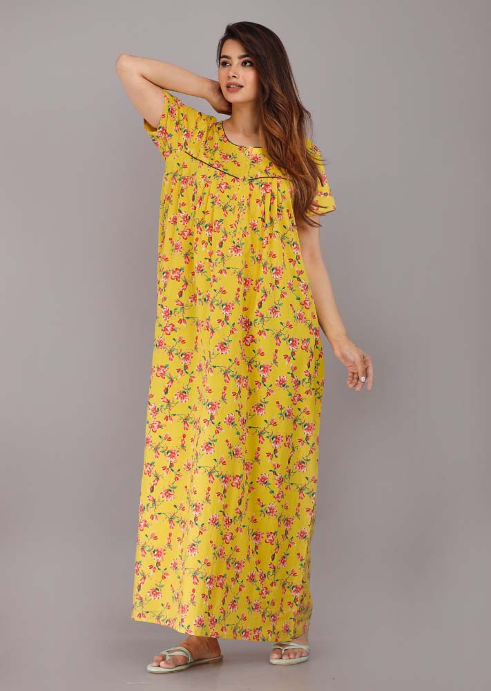 Urali® Jaipuri 100% Cotton NightGown